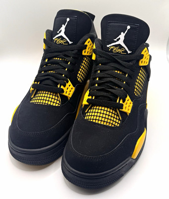 Jordan Air Jordan 4 Herren Sneaker Schwarz/Gelb EU 43