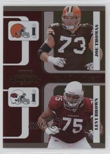 2007 Playoff Contenders Round Numbers 40/1000 Joe Thomas Levi Brown HOF 11nq