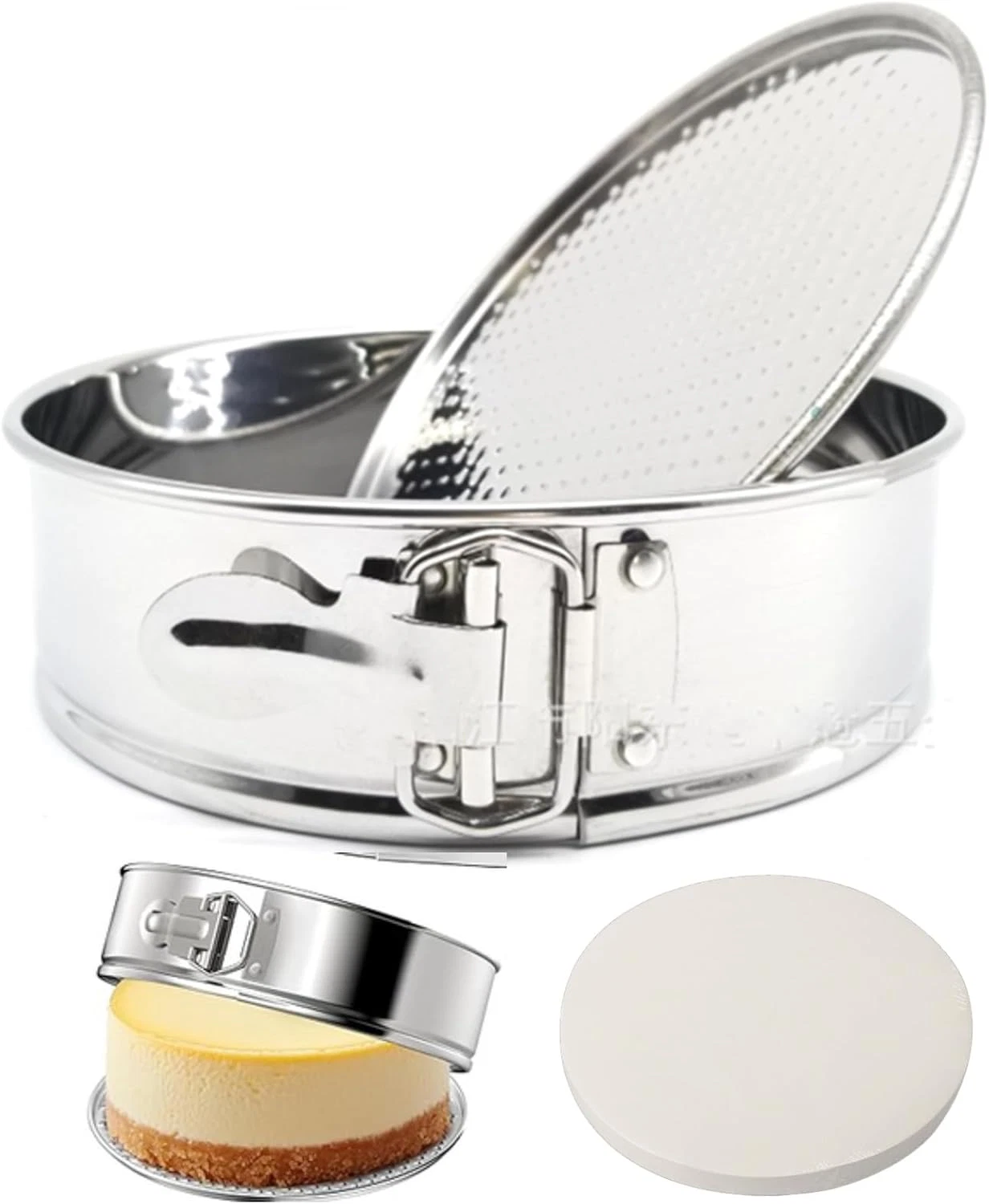 10 Inch 304 Stainless Steel Springform Cake Pan, Stainless Steel Springform Pans