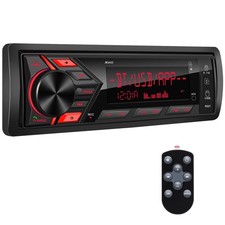 Bluetooth Car Stereo Marine Radio: Single Din LCD Display Audio System - Inda...