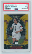 2022-23 Select FIFA Mallory Swanson True Gold Prizm /10 #68 PSA 9 Mint USWNT
