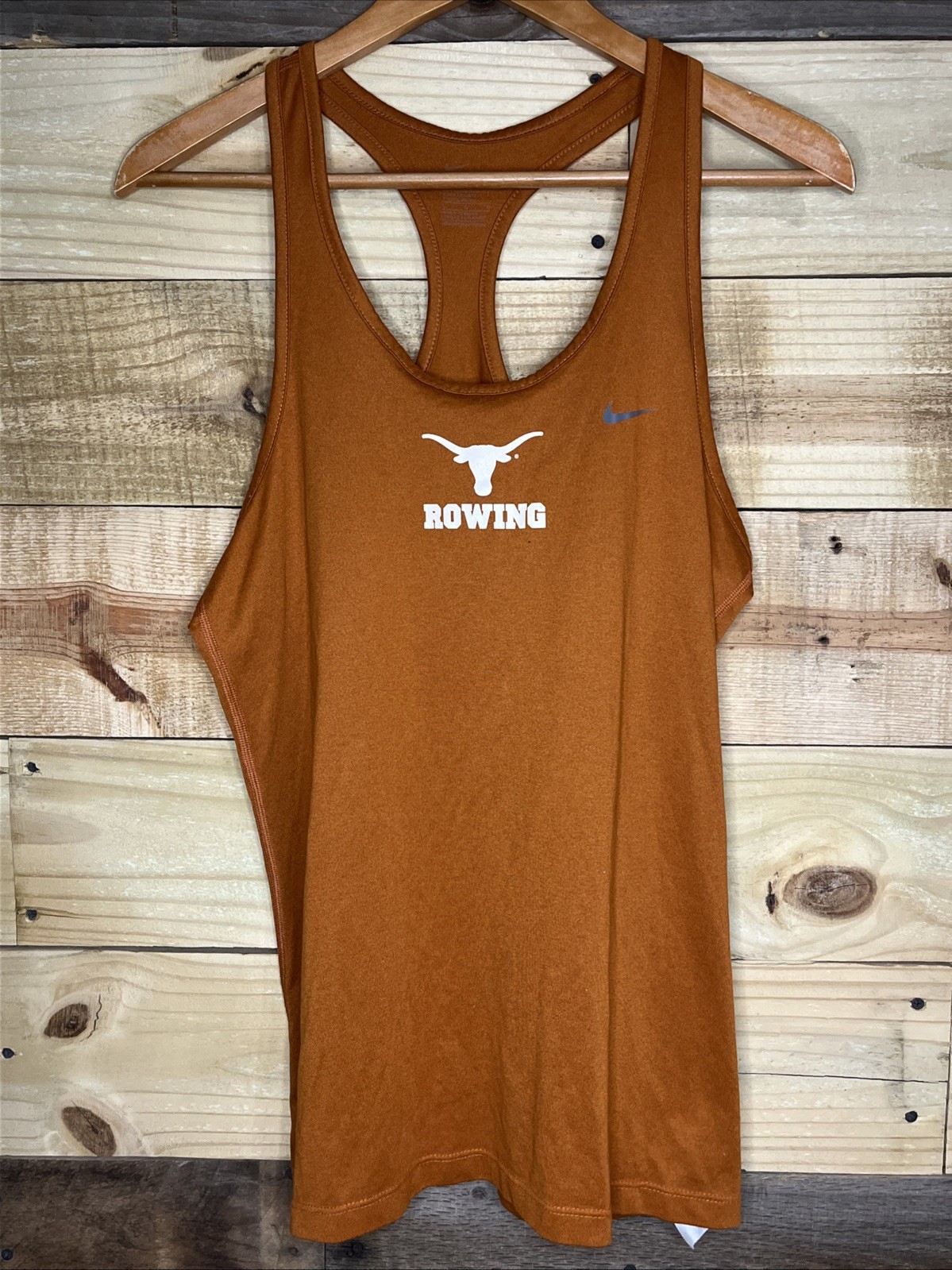 FILA Canotta Nike Texas Longhorns Rowing DRI FIT marrone donna taglia large