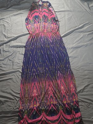 Plus Size Halter Dress Unique Pattern