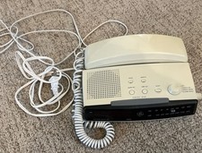 Vintage General Electric Space Saver Telephone Clock Radio 2-9710A