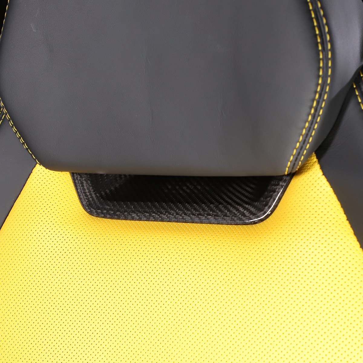 2PCS Real Carbon Fiber Seat Headrest Trim Cover For Lamborghini URUS 2018-21 US