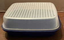 Vintage Tupperware Season N Serve BLUE - Meat...