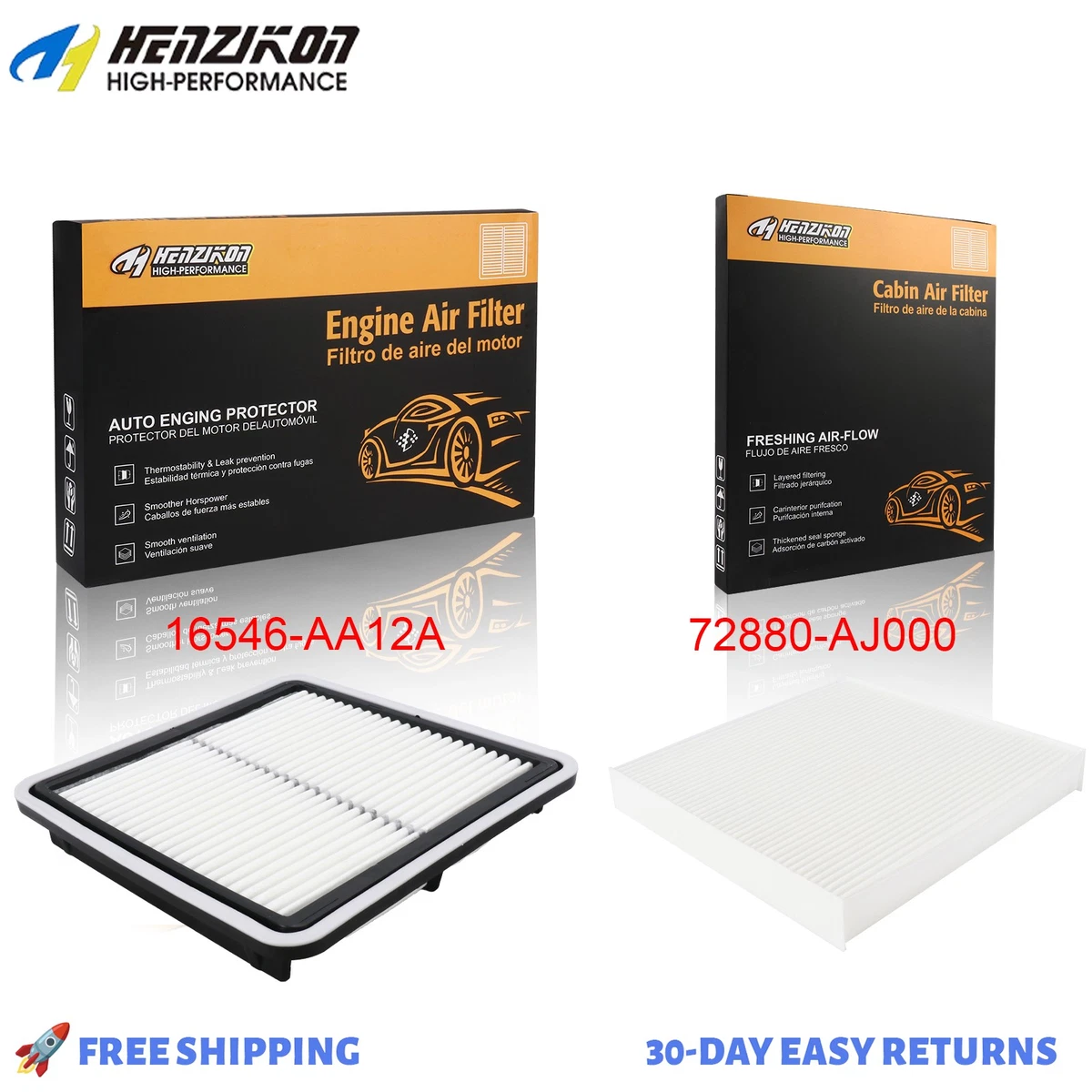 Air Filters For Subaru Impreza NEW Air Filter + Charcoal Cabin Filter Combo For Subaru Impreza, Ascent, Crosstrek, Outback Air Filters For Subaru Outback