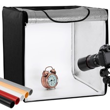 Finnhomy Professional Portable Photo Studio 16" x 16", black, white