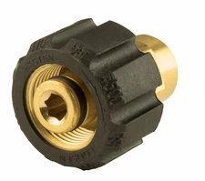 Brass Twist Coupler Adapter 1/4" FNPT x 22mm 4500 PSI for Pressure Power Washers