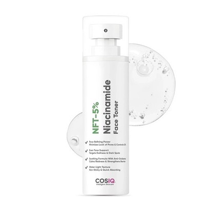 Cos-IQ 5% Niacinamid Gesichtswasser für fettige zu Akne neigende trockene Mis...
