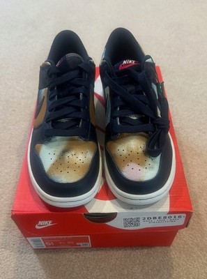Nike Dunk Low Graffiti Navy - Obsidian/Summit White Size 5.5Y
