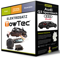 Elektrosatz 13-Pol Spezifisch für Audi Q3 Sportback 06.2019-Jetzt NEU Towtec