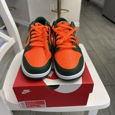Nike Dunk Low Miami Hurricanes Gorge Green/To...