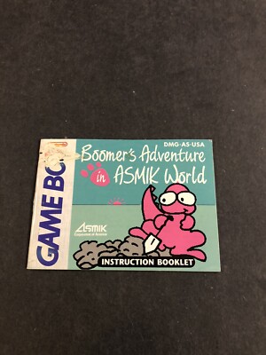 boomer's adventure in asmik world Gameboy Manual Only