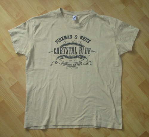 Breaking Bad Pinkman & White Shirt Gr. L Beige Sand Chrystal Blue SOL’S REGENT