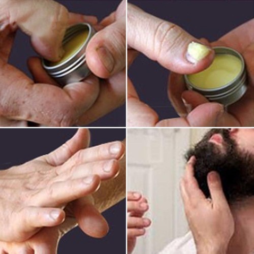 Baume barbe naturel biologique cire moustache pour poils du visage fournitu R1U5 - Picture 9 of 11