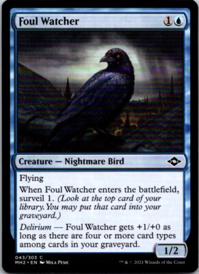 Magic the Gathering Foul Watcher Modern Horizons 2 MTG Free Shipping!