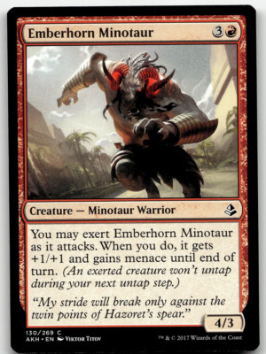 MTG Amonkhet Emberhorn Minotaur 130 NM/M