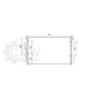 AVA Quality Cooling Kondensator Klimaanlage Mit Trockner FüR Hyundai IX55
