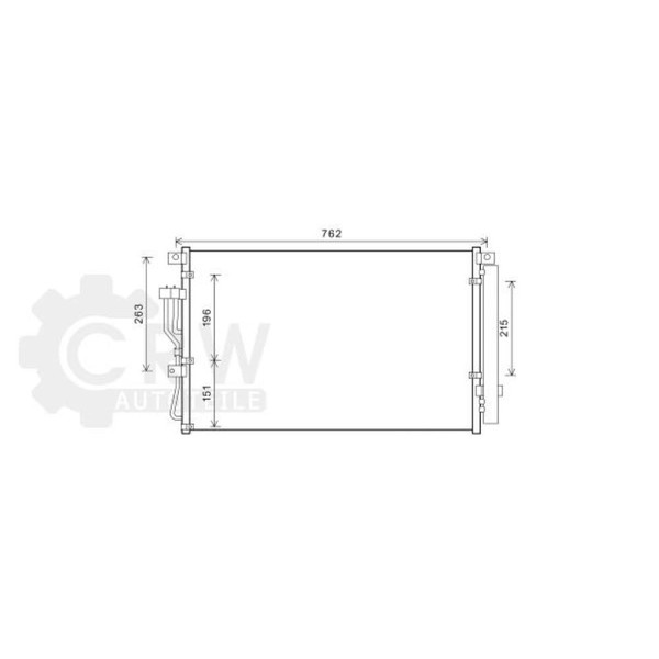 AVA Quality Cooling Kondensator Klimaanlage Mit Trockner FüR Hyundai IX55-image