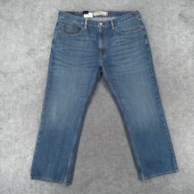 Levi's 559 Jeans Mens 38x30 Relaxed Straight Med Wash Fade Casual