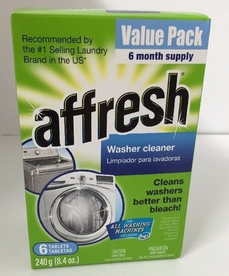 Affresh Value 6-Pack Washer Cleaner Tablets Whirlpool Washing Machine NEW Fresh