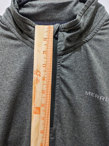 Merrell Men's M Shirt Long Sleeve 1/4 Zip Dry Fit Active Wear Pullover Hike Gorp - Picture 11 of 11