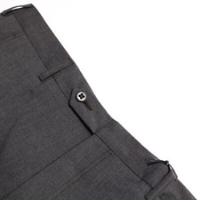 Zanella NWT Dress Pants Size 36 US In Gray Melange 100 Wool Travel Trouser