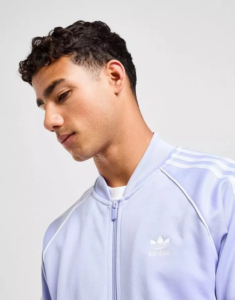 Giacca Adidas SST Track Top Viola/Bianco foto 4