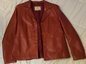 red leather jacket ebay