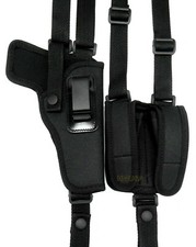 Right Hand Vertical Draw SHOULDER Holster Mag Pouch for ANY 5" 1911 - CHOOSE