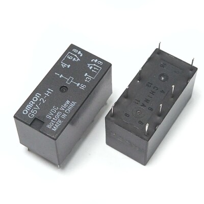[4pcs] G5V-2-H1-DC9 Relay 9VDC 2A Rl=540 Ohm THT