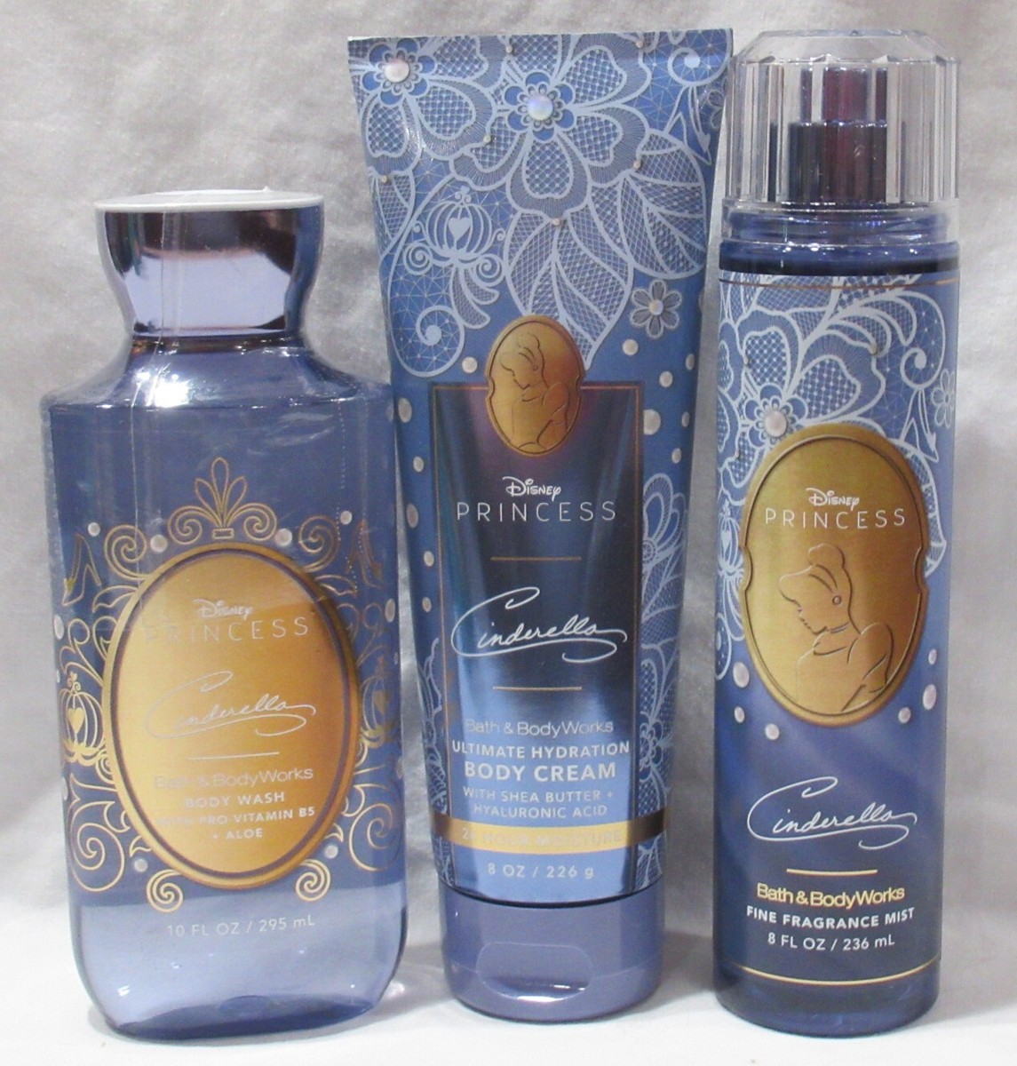 Bath & Body Works Wash Cream Fragrance Mist Set Lot 3 Disney
