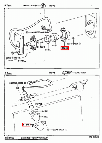 Genuine LandCruiser 75 Series Troopy Number License Plate Light Lamp Cover - Picture 8 of 13