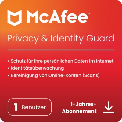 McAfee Privacy & Identity Guard (2024) - 1 Nutzer / 1 Jahr - Download NEU