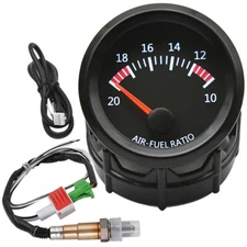 AD 52mm Car Auto Air Fuel Ratio Gauge 10-20 With Narrowband Sensor Car Gauge  ﻿