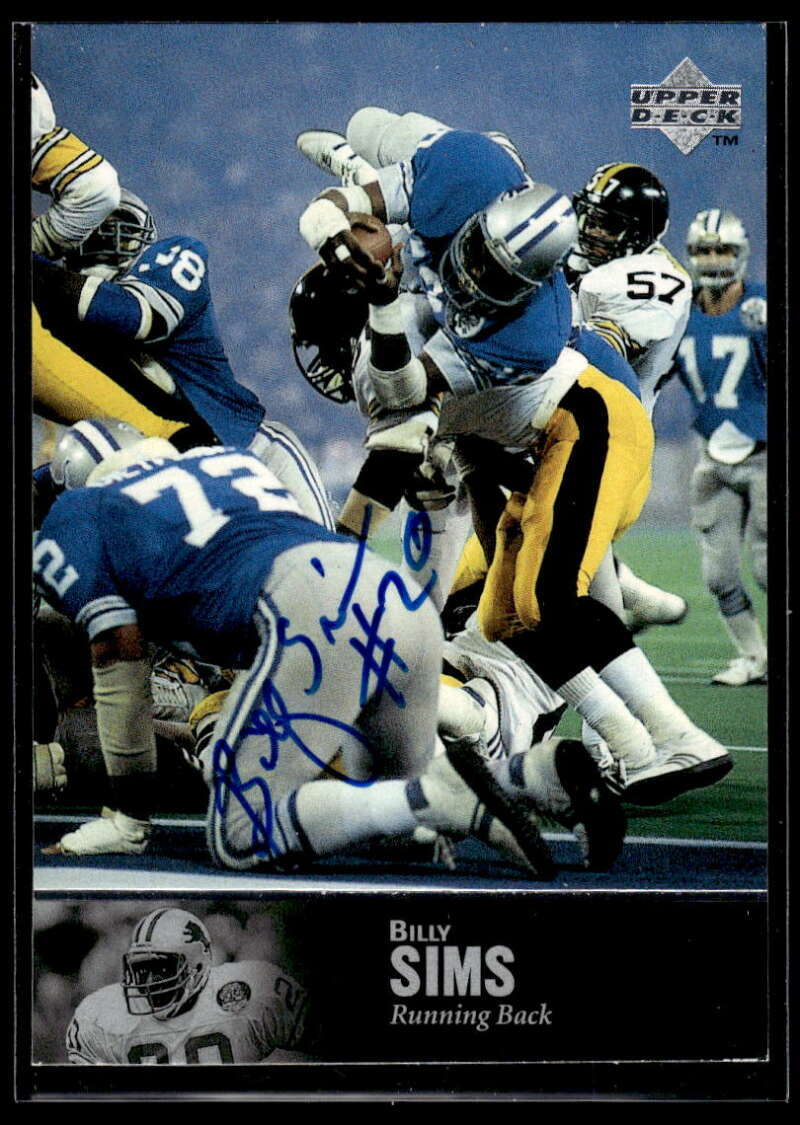 Billy Sims 1997 Upper Deck Legends Autographs #AL161 Auto Lions