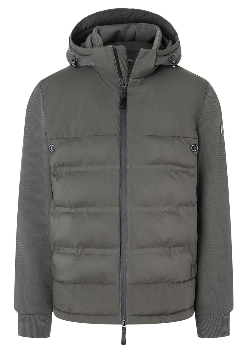 Veste Homme TIMEZONE Imperméable Avec Capuche Amovible - Effet Duvet Léger - Style Parka