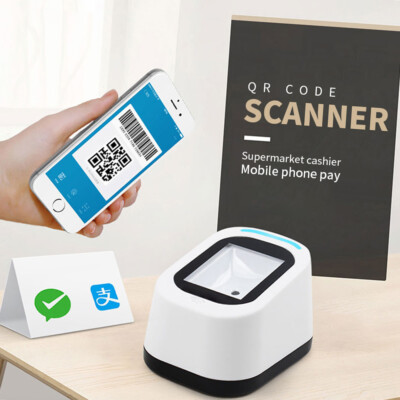Wired 1D und 2D Codeleser Barcode Scanner Freihändiges Scannen des QR-Codes 2024