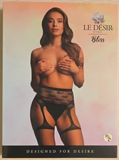 Shots Le Desir Kiss Garterbelt Black O/S