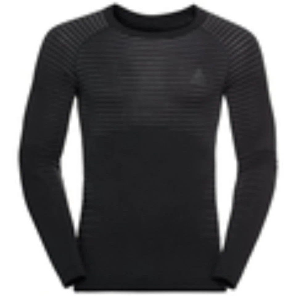 Top ODLO Para Hombre Talla S/M Rendimiento Ligero Manga Larga Ajustado Capa Base Gris Foto 4 de 4