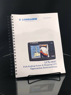 Lowrance LCX 104C Fish Finder Operator Manual User Guide Instructions