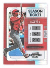 2022 Panini Chronicles Bryce Harper #/299 Contenders Optic Hyper SP 25 Phillies