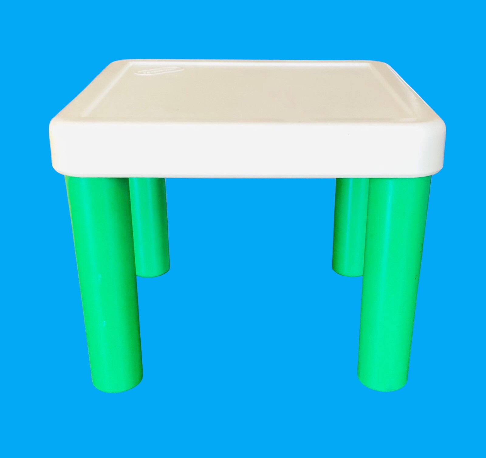 Vintage Little Tikes Dollhouse White Table 4 Yellow Chairs Furniture eBay