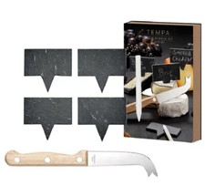 CHEESE MARKER SET | 6 PCS - KNIFE, MARKERS, CHALK | 4 GRAZING BOXES, CHARCUTERIE