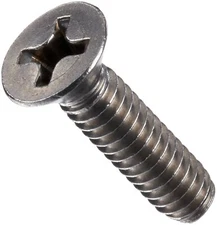 Bulk Qty 500 - M5 x 35mm DIN 965 Metric Phillips Flat Machine Screw Stainless
