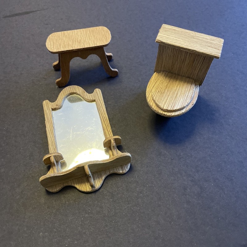Dollhouse Bathroom 3piece Set