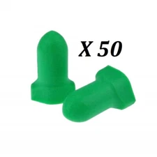 (50 PAIRS) FOAM EARPLUGS UNCORDED NRR 32DB GREEN SLEEP AID, SHOOTING EAR PLUGS