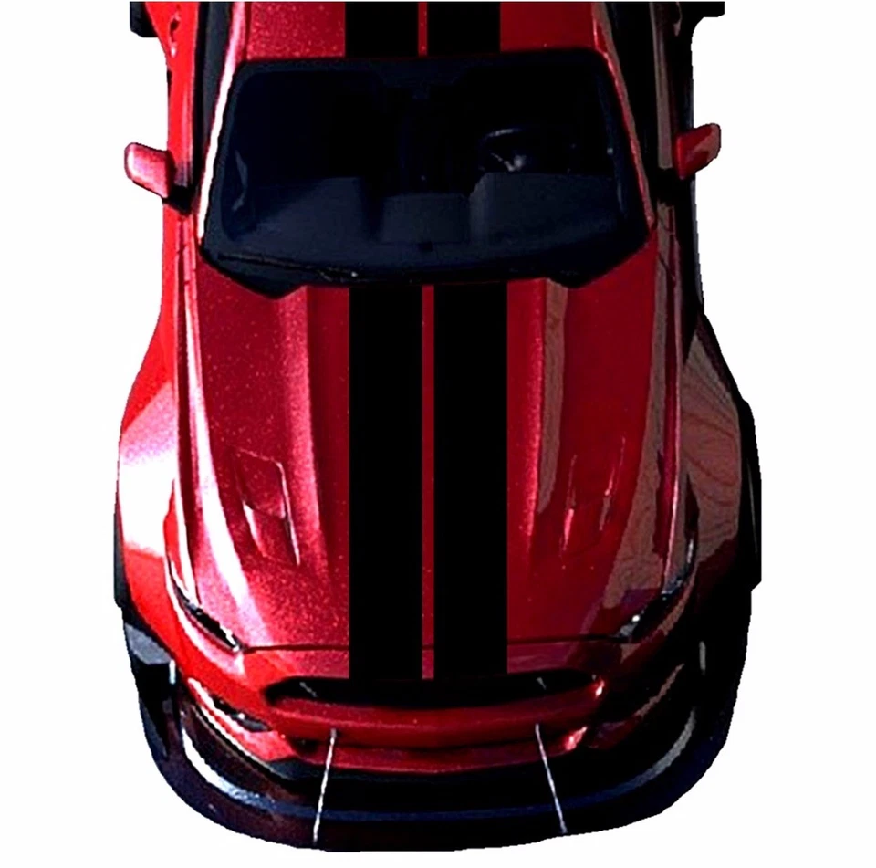 Виниловая наклейка 10 дюймов с двойным центром спортивные ГОНОЧНЫЕ ПОЛОСЫ (подходит для Ford MUSTANG Shelby) - Изображение 3 из 4