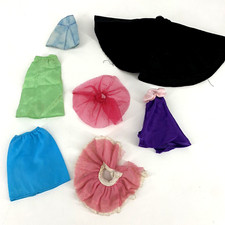 LOT of 6 Vintage BARBIE Dress Clothes SKIRTS 70s 80s 90s
